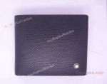 Mont Blanc Replica Wallet Black Leather Plaid Wallet AAA Quality